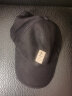 惠寻 京东自有品牌 纯棉皮标棒球帽 男女通用遮阳帽 黑色 实拍图
