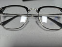 丰辉旭痞帅斯文半框近视眼镜理工男学生防蓝光男女同款大框可配度数眼镜 轻奢黑金框 0度防蓝光平光镜 实拍图