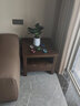 沃木 实木边几茶几角桌角几 北欧实木置物花架 美式飘窗桌 下抽方几 55*55*45cm【FS-904】 实拍图