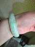 泽心雅玉 翡翠玉手镯糯冰种豆绿色处理级少女款送女友 内径62-63（适合130斤-140斤） 实拍图