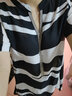 莎妮朵罗大码女装套装女胖mm夏胖人显瘦加肥加大码女装宽松休闲套装16014 条纹套装16014 L （建议95-115斤） 实拍图