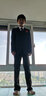 衣诺坊儿童西装套装花童西服男童主持人演出服礼服西装组合 黑色5:西服 马甲 衬衫 裤子 领结 150 （建议体重：67-80斤） 实拍图