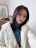 佰蓝娇羽绒服女短款2025冬季女装新款高端时尚品牌小个子白鸭绒加厚外套 白色 M （推荐105斤以下） 实拍图