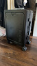 朗客德国前开盖子母行李箱20寸铝框新款宽拉杆旅行商务出差男登机箱24 酷炫黑-铝框子母箱（配鞋箱+磨砂防刮+双快充接口） 20英寸 登机箱-可放15.6寸电脑 实拍图