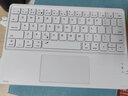 B.O.W航世无线蓝牙键盘带触控鼠标静音充电套装轻薄小巧便携外接iPad手机平板高颜值通用键鼠套装 芍药白-蓝牙触控键盘 【可下压丨Type c充电】 实拍图