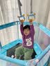 Lejump乐跳儿童蹦蹦床家用室内宝宝大小孩带护网玩具弹跳床降噪秋千 1.4米 乐享baby 篮球框+单杠吊环 实拍图