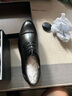 沙驰男鞋 男士皮鞋头层牛皮三接头皮鞋正装鞋  752162126Z77 黑色A 42 实拍图
