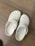 crocs卡骆驰檀健次同款洞洞鞋男沙滩鞋|10001 白色-100 43(270mm) 实拍图