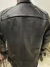 PERCOOL 真皮皮衣男头层牛皮夹克秋冬帅气摩托车机车服立领皮外套骑行服 黑色骷髅（羽绒马甲） 2XL （155斤-165斤） 实拍图