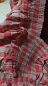 妖精的口袋荷叶边v领红色格子衬衫女2024春夏新款设计感长袖上衣 文艺红格子 L 晒单实拍图