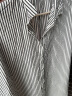 无印良品（MUJI）女式 棉桑蚕丝 短袖连衣裙 裙子 衬衫裙 polo连衣裙 BC05CC3S 白色条纹 L-XL（170/92A） 实拍图