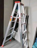 奥誉加厚铝合金梯子家用梯双面踏板工程梯人字梯多功能折叠伸缩扶梯子 加固加强版1.2米高 实拍图