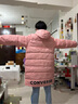 Converse 匡威童装男女童中长款羽绒服2023冬季新款儿童连帽保暖外套 烛光桃 160 /80 【建议身高158-170cm】 实拍图