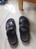 回力凉鞋男士中老年爸爸夏季外穿沙滩高档新款厚底防滑耐穿凉拖鞋 黑色【EVA柔软不磨脚】 41 【标准码】 实拍图