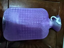 Fashy热水袋注水热敷大号暖手袋暖脚暖肚子防爆暖水袋学生宿舍暖被窝 6441加厚透明款-琉璃紫+外套 实拍图