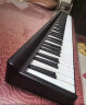 特伦斯电子琴88键折叠琴成人儿童初学电钢键盘X88A教学 典雅黑+原装琴包 实拍图