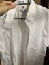 佐优品秋冬季衬衫男薄款痞帅黑色潮流长袖宽松休闲白衬衫冰丝免烫衬衣 白色 L 建议体重115-130斤 实拍图