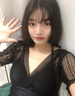 耐浪保守游泳衣女大码胖遮肚子显瘦性感深V吊带露背戏水世界沙滩裙装 显瘦黑 XL 【130斤以内ABCD罩杯】 实拍图