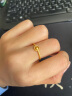 周大福猫眼时来运转 定价足金黄金戒指 R30137生日礼物 13号 实拍图
