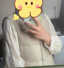 坦博尔羽绒服女轻薄羽绒马甲时尚立领背心短款外套TD238006 奶茶棕 M (165) 实拍图