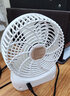 共田GT532S明星同款充电小风扇手机充电usb充电长电量便携式户外降暑 白色 高配（四电+双座充） 实拍图