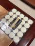 绿昌明 加热底座蜡烛底座暖茶器玻璃恒温保温茶底座功夫茶具配件 茶蜡50个/包-白色 实拍图