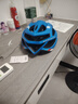 凤恩（fengen）自行车头盔男山地车公路车折叠车平衡车单车轮滑安全盔帽骑行装备 队长款透气头盔-哑光蓝色+尾灯  成人L码可调52-62CM 实拍图