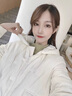 佰蓝娇羽绒服女短款2025冬季女装新款高端时尚品牌小个子白鸭绒加厚外套 白色 M （推荐105斤以下） 实拍图