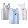 英博伦男童背心纯棉春秋薄款儿童内穿打底上衣中大男童宝宝小男孩小背心 25207白+浅兰+麻灰 175cm 实拍图