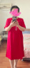 MZVM 香港潮牌女装连衣裙2023夏新款韩版宽松裙子女气质中长款仙女裙 红色 2XL 晒单实拍图