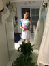 单双号夏季新款羽毛球服运动套装情侣速干衣网球服团购比赛运动短袖 男上衣C111082 XL 实拍图