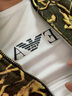 阿玛尼（ARMANI）奢侈品男装 男装短袖t恤男士时尚休闲修身薄款微弹短袖T恤两件装 白色 S 90-115斤 实拍图