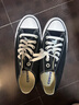 匡威（Converse）经典帆布鞋男 AllSTAR 透气休闲鞋子 黑色运动板鞋女 101001 37.5 实拍图