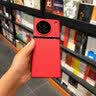 音威尔 适用vivox90手机壳高端素皮x90pro保护套x90s新款vivo防摔硅胶全包曲屏男女款 【华夏红】启航高端素皮 vivo X90 实拍图