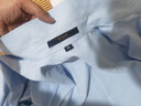 罗蒙（ROMON）纯色易打理衬衫男2025秋季新款翻领工装商务休闲职业正装衬衣男 C201藏青【长袖款+有口袋】 41 【建议145-160斤】 实拍图
