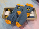 aicare抗菌防臭儿童袜子男童女童中筒秋冬季抑菌中大童学生袜棉袜 黄底黑2白底黄2蓝底黄2 6双 L ：32-35码（童袜） 实拍图