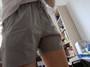 SOSOLEMON速干运动短裤男薄款弹力沙滩越野网球马拉松拉链口袋跑步短裤男 灰色（轻薄冰丝裤） L 实拍图