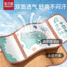 圣贝恩（sepeon）婴儿推车凉席新生儿宝宝冰丝竹席坐垫透气吸汗夏季婴儿通用凉席 【绿兔兔】-夏季竹席双面款 75*32cm 实拍图
