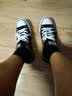 匡威（Converse）【滔搏运动】匡威男鞋女鞋低帮帆布鞋硫化鞋情侣常青经典款黑色 101001 42 实拍图
