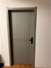 万森凯门木门房间门生态烤漆门免漆门实木复合门卧室门套装门门套碳纤门 布纹白 晒单实拍图
