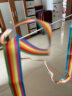 壹居长宁 4米艺术体操彩带节庆装饰用品舞蹈演出道具广场舞丝带儿童玩具飘带 彩虹色 实拍图