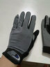 炫世柠檬 手套男户外登山攀岩防滑耐磨全指手套徒步爬山夏防晒运动骑行女 灰色  斜条纹    M 实拍图