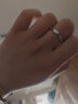 卡蒂罗（KADER）999足银情侣戒指共度爱河一对结婚对戒生日礼物送女友 实拍图