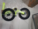 永久K8儿童平衡车1-3岁男 滑步车4-6岁小孩滑行车 女宝宝单车溜溜车 荧光绿 【镁合金 辐条轮】 12寸 85-120cm 实拍图