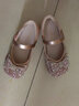 百丽（Belle）童鞋幼童学步宝宝鞋春秋款蝴蝶结公主鞋女童水晶鞋儿童单鞋小皮鞋 追光粉 27 脚长16.4-17cm 实拍图