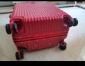 NAUTICA 结婚行李箱陪嫁箱22英寸大红色箱子拉杆箱女皮箱婚礼铝框密码箱 晒单实拍图