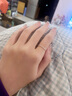 谢瑞麟（TSL）新年礼物 18k金钻石戒指女宠爱系列排戒叠戴钻戒指环BC519 K红-13号（钻石共19颗，约6分） 实拍图