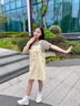 酷乐羊夏天儿童裙子女童连衣裙夏装2025新款套装夏款女大童背带裙夏季潮 米色套装 140 实拍图