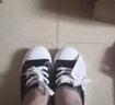回力帆布鞋女浅口系带女鞋休闲鞋百搭小白鞋女春季新款 黑色 WXY0066 39 实拍图