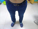 罗蒙（ROMON）牛仔裤男加绒秋冬厚款休闲保暖男士宽松直筒长裤子大码棉弹男裤 【13深蓝加绒】+【13蓝黑加绒】 40 (推荐3尺0腰围) 实拍图